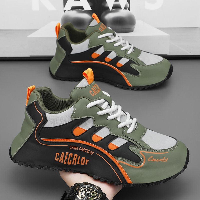 (Size:39-48) Men's casual sports outdoor hiking trendy fashion street comfortable Men's sports shoes thick bottom casual shoes lightweight Men Sport Running Shoes Men's Basketball Shoes