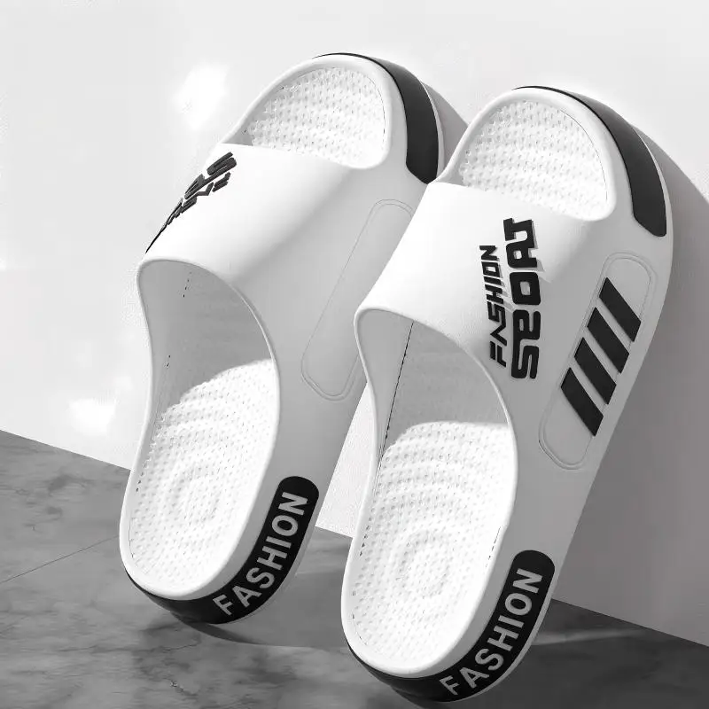 Men's and Women's Professional Design Large Size Eva Slippers Trendyy Student Couple Slippers Outdoor Wear Non-Slip Slippers Women's Summer EVA Anti-Slip Men's Slippers Home Thick Bottom Slippers
