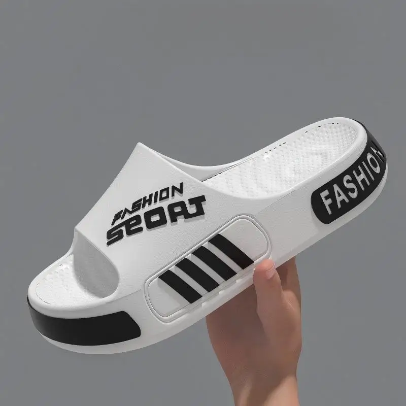 Men's and Women's Professional Design Large Size Eva Slippers Trendyy Student Couple Slippers Outdoor Wear Non-Slip Slippers Women's Summer EVA Anti-Slip Men's Slippers Home Thick Bottom Slippers