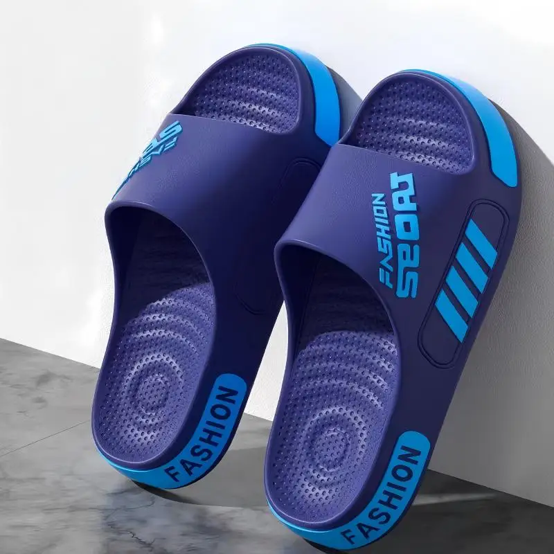 Men's and Women's Professional Design Large Size Eva Slippers Trendyy Student Couple Slippers Outdoor Wear Non-Slip Slippers Women's Summer EVA Anti-Slip Men's Slippers Home Thick Bottom Slippers