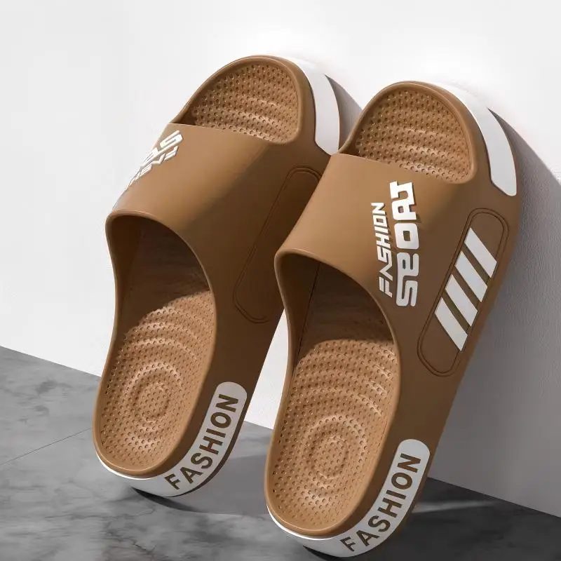 Men's and Women's Professional Design Large Size Eva Slippers Trendyy Student Couple Slippers Outdoor Wear Non-Slip Slippers Women's Summer EVA Anti-Slip Men's Slippers Home Thick Bottom Slippers