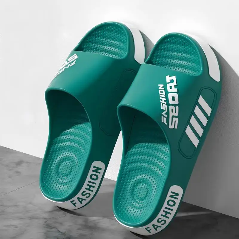 Men's and Women's Professional Design Large Size Eva Slippers Trendyy Student Couple Slippers Outdoor Wear Non-Slip Slippers Women's Summer EVA Anti-Slip Men's Slippers Home Thick Bottom Slippers