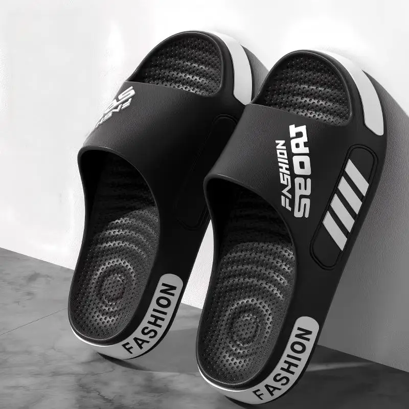 Men's and Women's Professional Design Large Size Eva Slippers Trendyy Student Couple Slippers Outdoor Wear Non-Slip Slippers Women's Summer EVA Anti-Slip Men's Slippers Home Thick Bottom Slippers