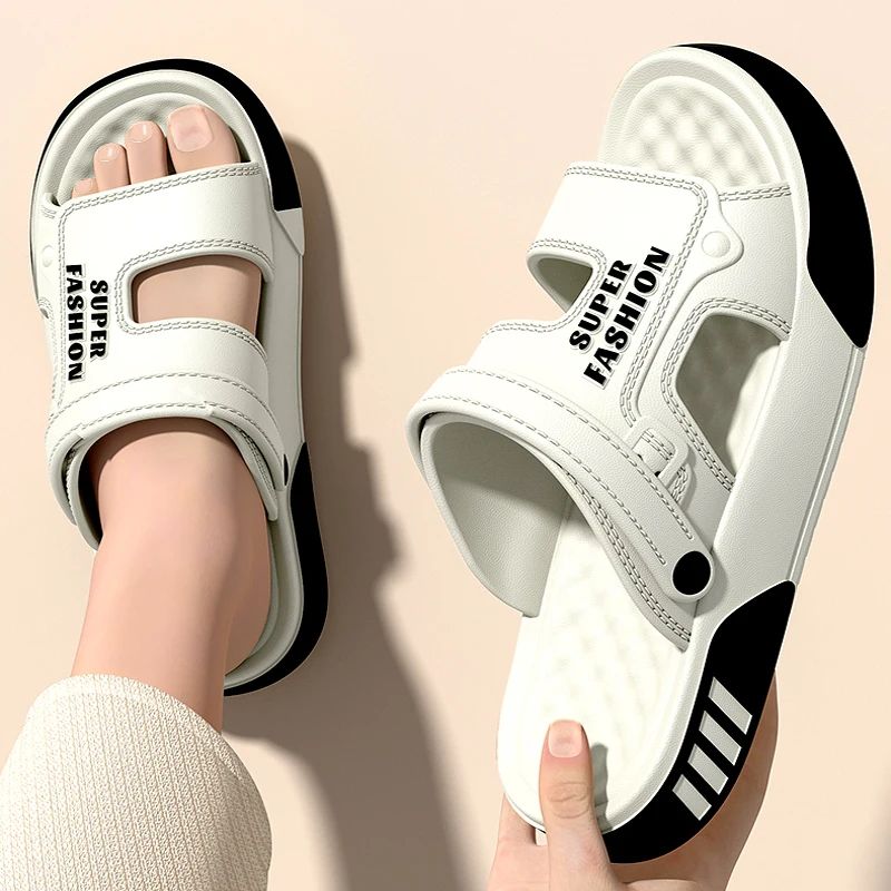 Men Slippers Summer EVA Soft-soled Platform Slides Sandals Indoor Outdoor Walking Beach Shoes Flip Flops Mens Home Shoes New Men's Massage Slippers Indoor Outdoor Sandals Beach Comfortable Soft Slides