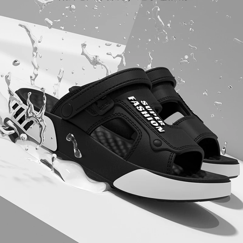 Men Slippers Summer EVA Soft-soled Platform Slides Sandals Indoor Outdoor Walking Beach Shoes Flip Flops Mens Home Shoes New Men's Massage Slippers Indoor Outdoor Sandals Beach Comfortable Soft Slides