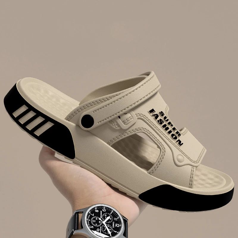 Men Slippers Summer EVA Soft-soled Platform Slides Sandals Indoor Outdoor Walking Beach Shoes Flip Flops Mens Home Shoes New Men's Massage Slippers Indoor Outdoor Sandals Beach Comfortable Soft Slides