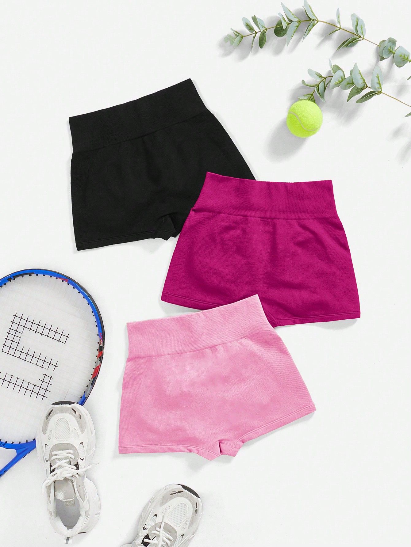 3PCS Women Scrunch Bum Gym Shorts With Low Waist Yoga Shorts Seamless Scrunch Workout Running Butt Lifting Shorts Women Fitness Workout Shorts Yoga Low Waist Lift Butt Fitness Shorts