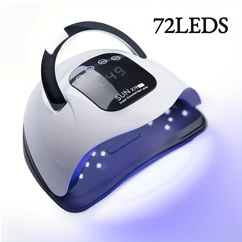 320W SUN X16 Max UV LED Professional Nail Lamp Portable for Nails Gel Polish Curing Dryer Lamp Touch Screen UV Nail Drying Light as picture