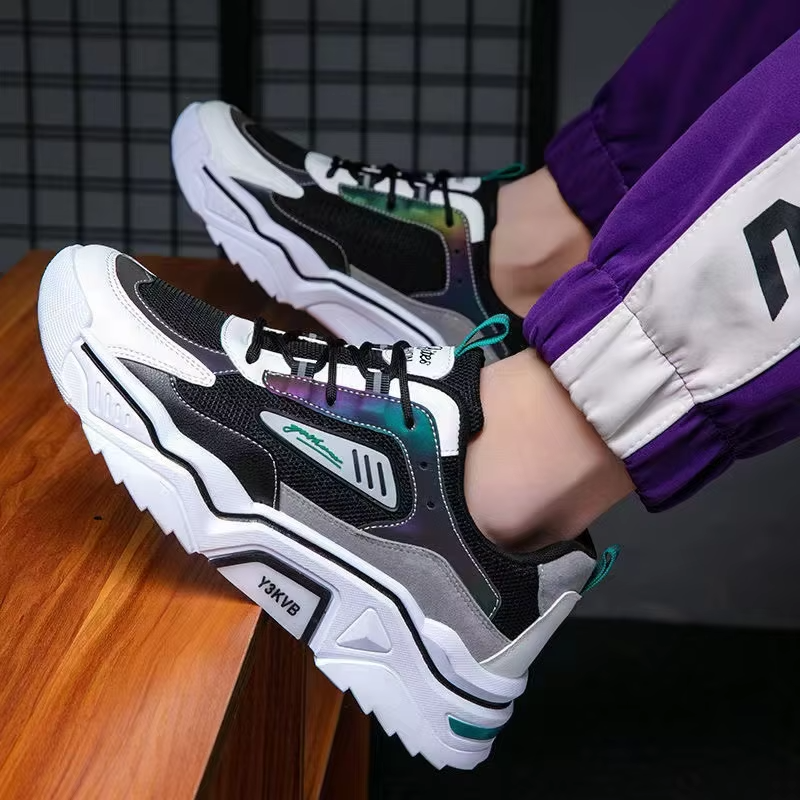 2024 New  breathable net sports youth fashion heightened casual shoes