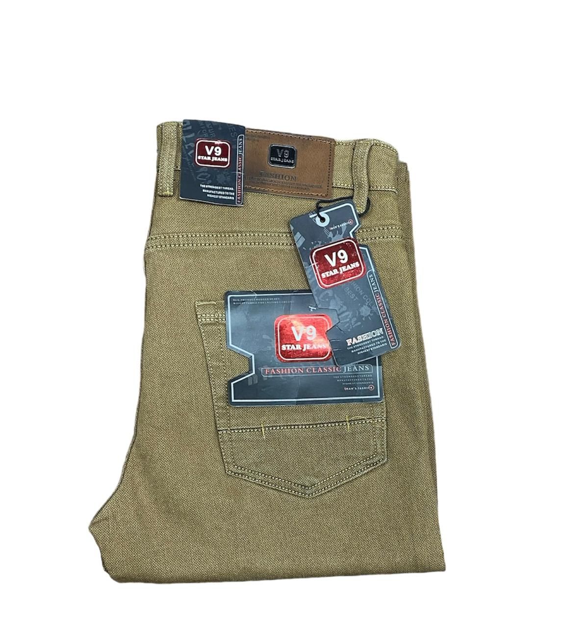 Fashion V9 Straight Jeans  Men's Comfort  Trouser  Men's Pants Denim Jeans Trouser