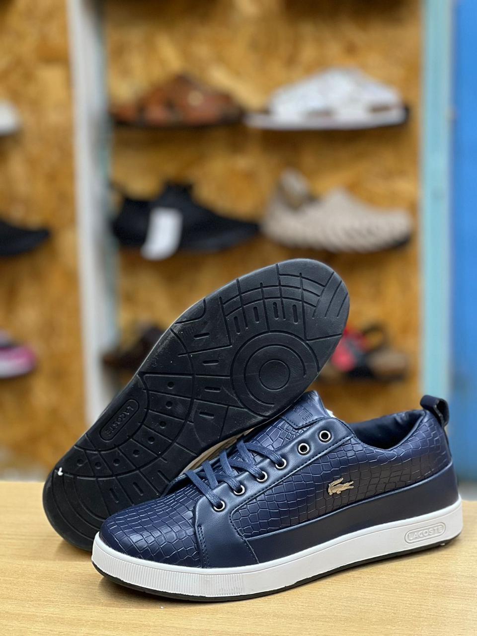 Classic Lacoste Mens Shoes Comfortable Lace Up Sneakers Fashionable Gentlement Shoes Low Dunk Sneakers