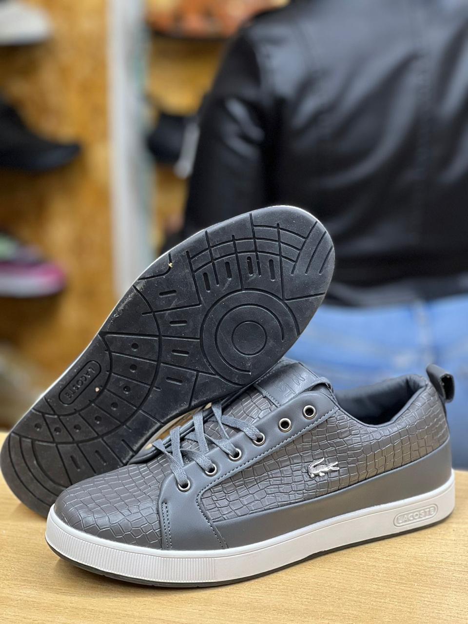 Classic Lacoste Mens Shoes Comfortable Lace Up Sneakers Fashionable Gentlement Shoes Low Dunk Sneakers