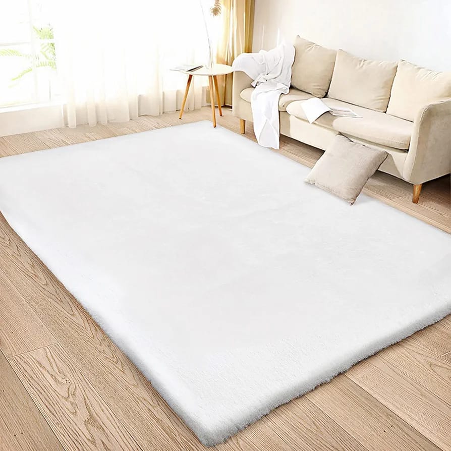 Modern 6*9 Feet  Luxury Style Nordic Rabbit fur Carpet Super Soft Smooth Mat for Living Room, Kitchen Dinning Room or Bedroom Floor Mat Rug 
Size: 6x9 feet