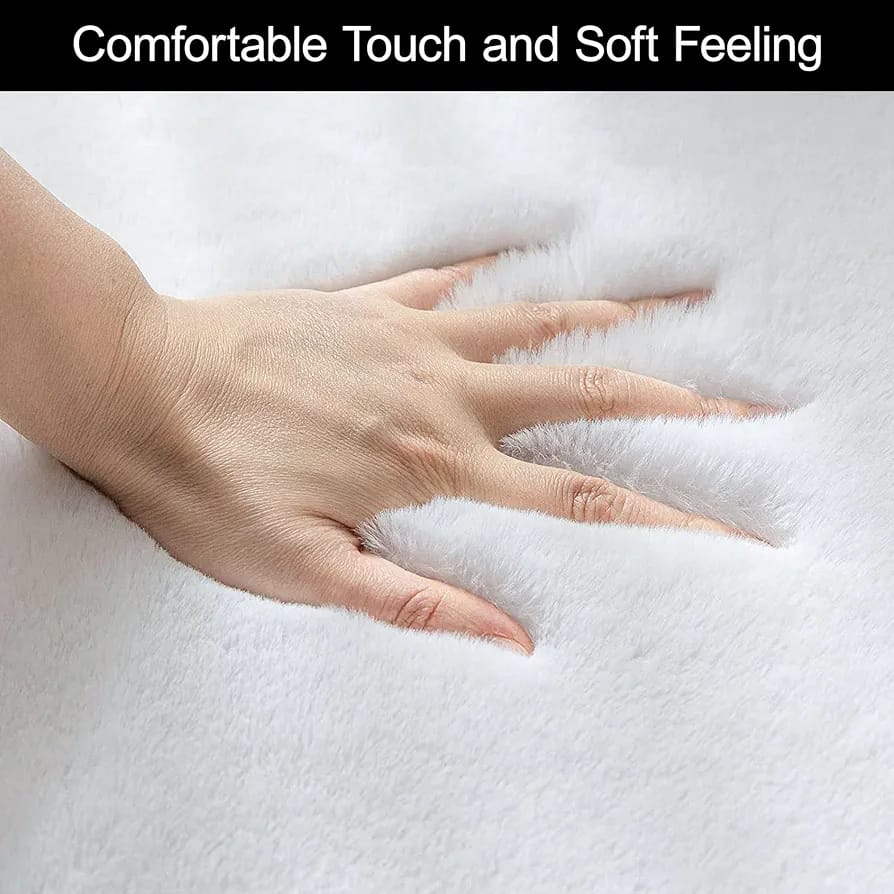 Modern 6*9 Feet  Luxury Style Nordic Rabbit fur Carpet Super Soft Smooth Mat for Living Room, Kitchen Dinning Room or Bedroom Floor Mat Rug 
Size: 6x9 feet