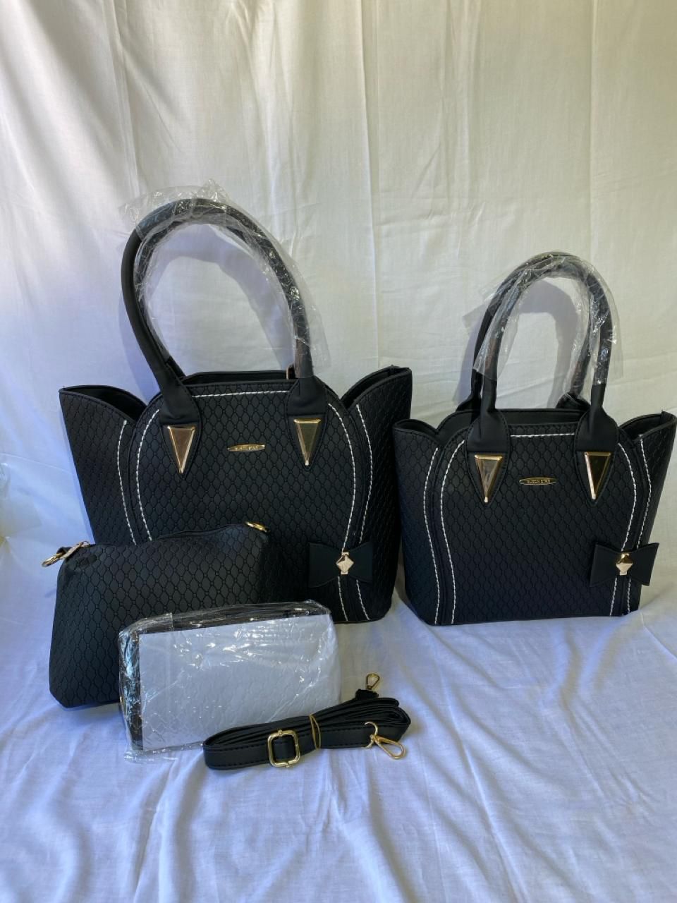 3in1 Classic Trendy Ladies Handbag Women Shoulder Bag Strap Adjustable Fashion Bag Zipper Closure Girls Crossbody Bag with Purse or Wallet and Sling Bag