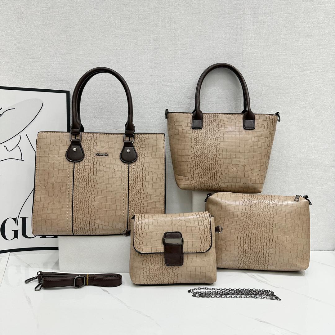 3in1 Classic Trendy Ladies Handbag Women Shoulder Bag Strap Adjustable Fashion Bag Zipper Closure Girls Crossbody Bag with Purse or Wallet and Sling Bag