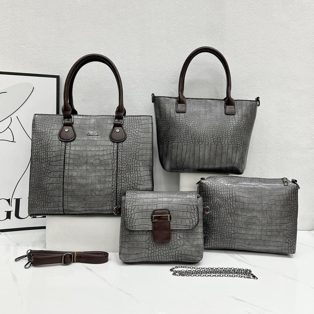 3in1 Classic Trendy Ladies Handbag Women Shoulder Bag Strap Adjustable Fashion Bag Zipper Closure Girls Crossbody Bag with Purse or Wallet and Sling Bag