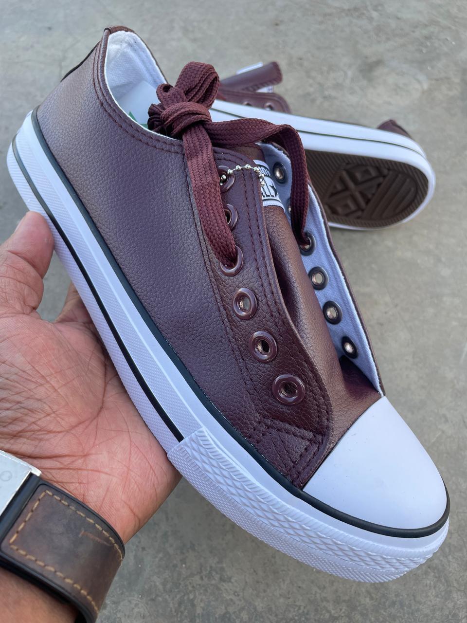 Elegant Rubbers Leather Latest edition Unisex Mens and Womens Shoes Comfortable Lace Up Sneakers Fashionable Gentlemen Shoes Low Cut Rubbers Sports Shoes