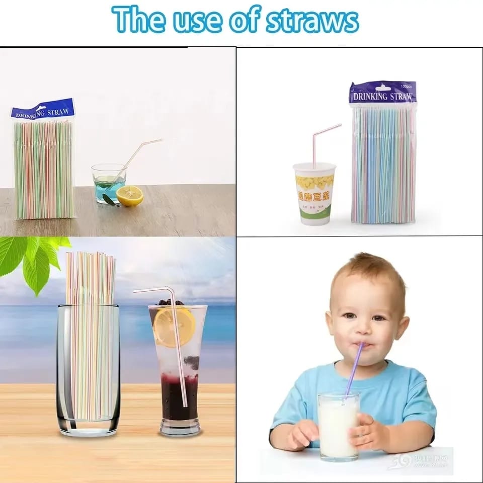 disposable straws 50pc pack