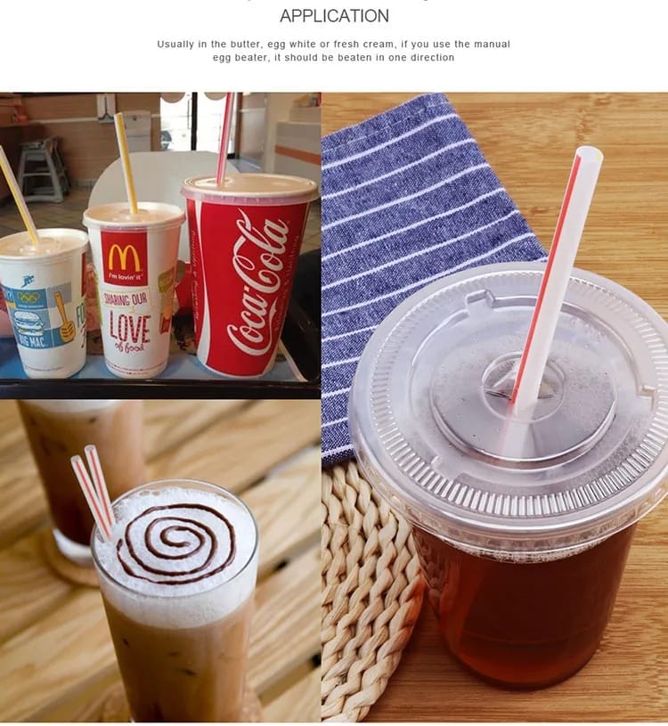 disposable straws 50pc pack
