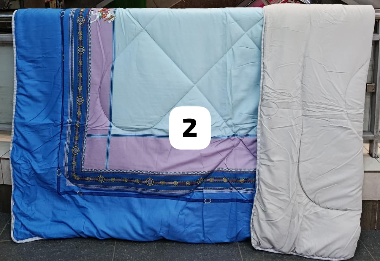 Binded and Double Sided Warm Duvets
Comes with  1 bedsheet and 2 pillow cases.