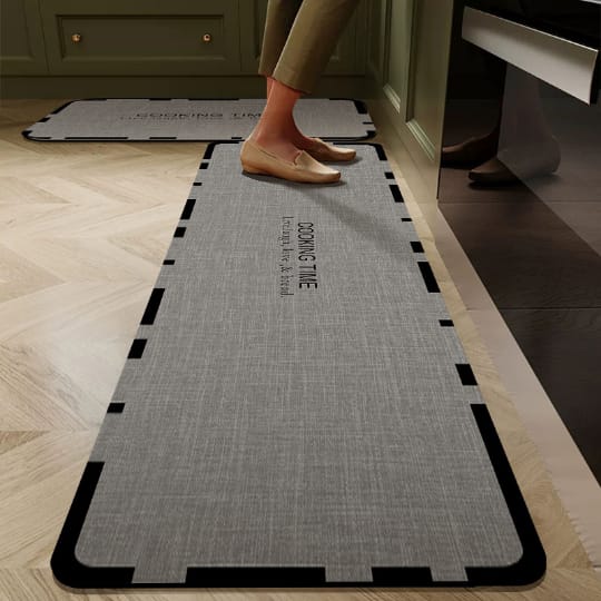 Rubber Bottom Anti-Slip Kitchen Mats
◇ Set: 2pcs
◇ Sizes:
* 40 × 60 cm
* 40 × 120 cm
◇ Bottom: Rubber (Anti-slip)