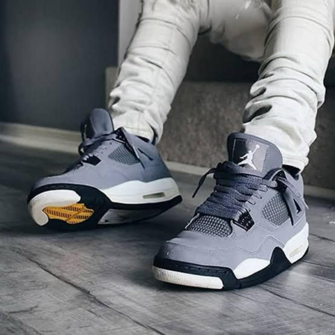 ORIGINAL AIR JORDAN  4 RETRO, COOL GREY CUSTOMIZED JORDAN, COLOUR BLACK ,HIGH QUALITY SNEAKERS. JORDAN Best shop for Airforce, Air jordan, Airmax tn, Air force sneakers)