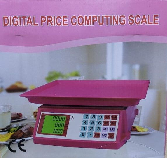 High-Precision Digital Price Computing Scale - 30KG Capacity, LED Display