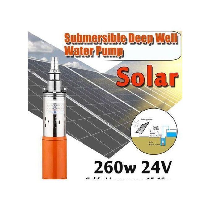 RUTANPUMP 24V 50M Lift Deep Well Pump Submersible Solar Powered Water Pump
