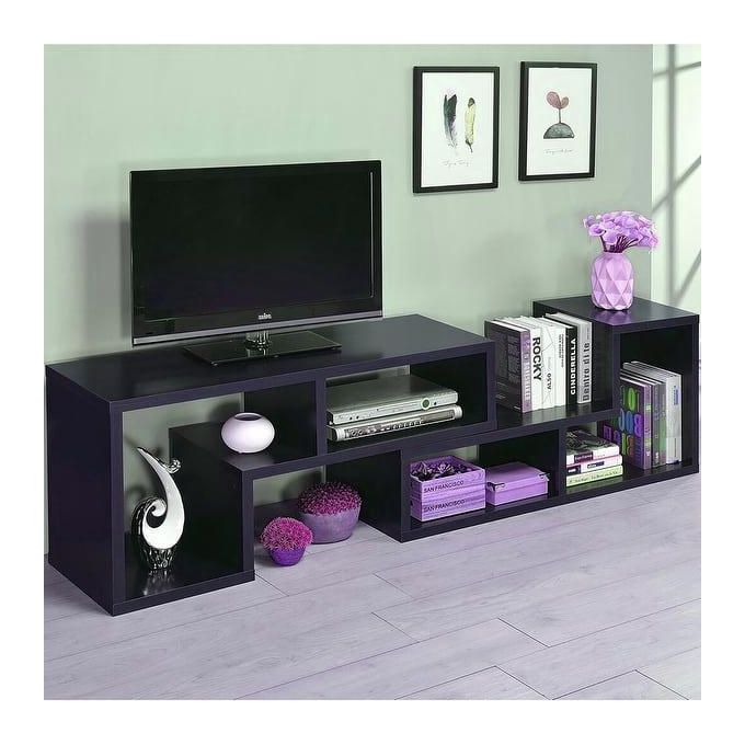 Convertible Modern Wooden TV Stand For Up To 65 Inch TV 6FT
