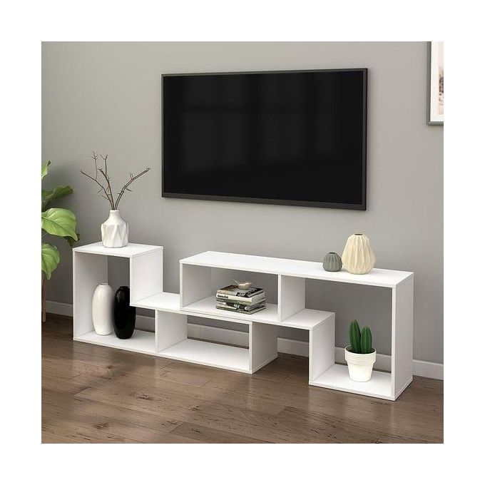 Convertible Modern Wooden TV Stand For Up To 65 Inch TV 6FT