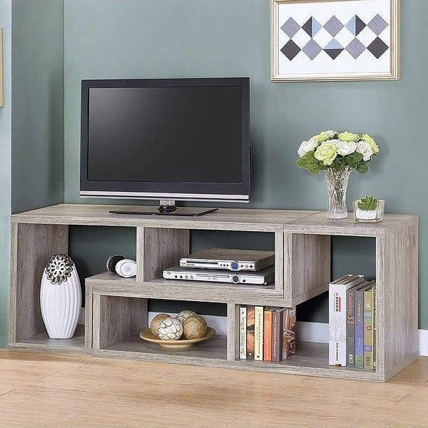 Convertible Modern Wooden TV Stand For Up To 65 Inch TV 6FT