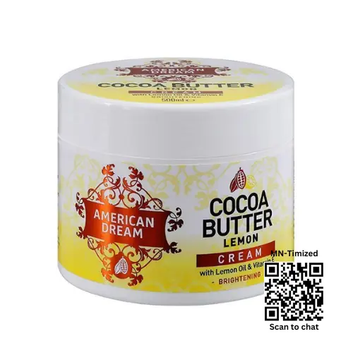 Original American Dream Cocoa Butter 500ml | Cocoa Butter Lemon Brightening Cream