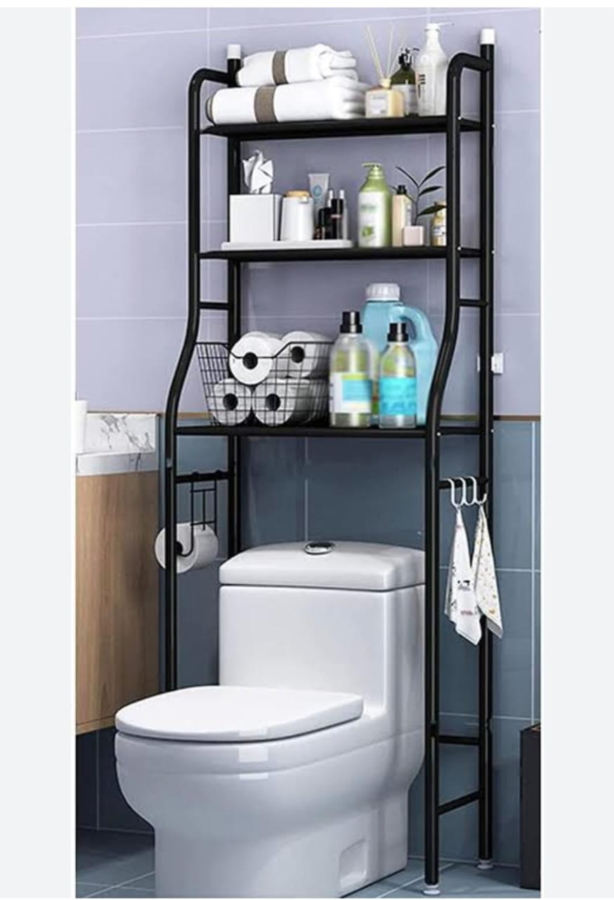 🎈🎈BEST SELLING✨✨ Heavy gauge 153x45x25cm metallic 3 layer over the toilet Rack.Rust proof stainless steel and eco-friendly
Telescopic design and two using ranges can meet more size requirement
