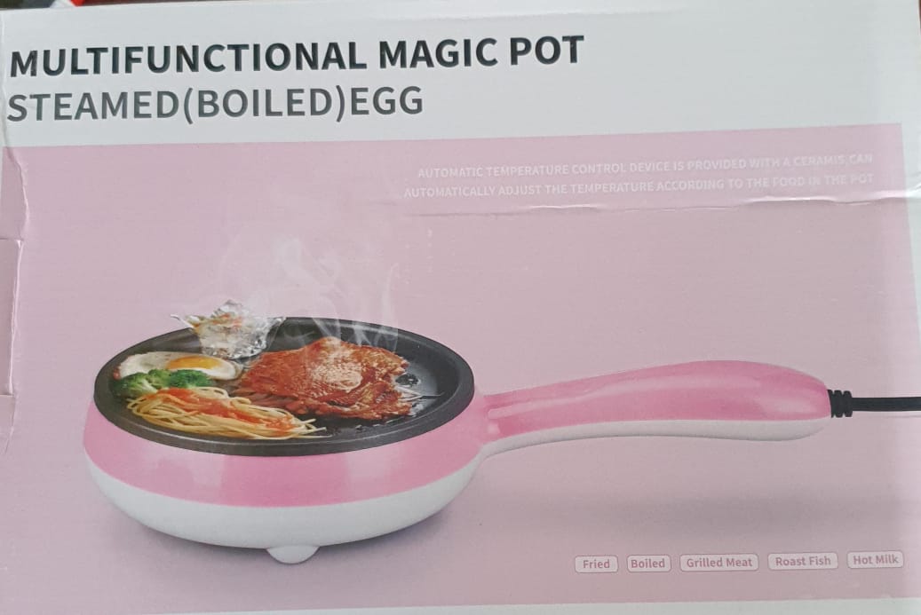 NEW ARRIVALS☺☺Electric 2in1 Multifunctional magic pot 2 layer 14pc egg boiler steamer or fry grill plate.
