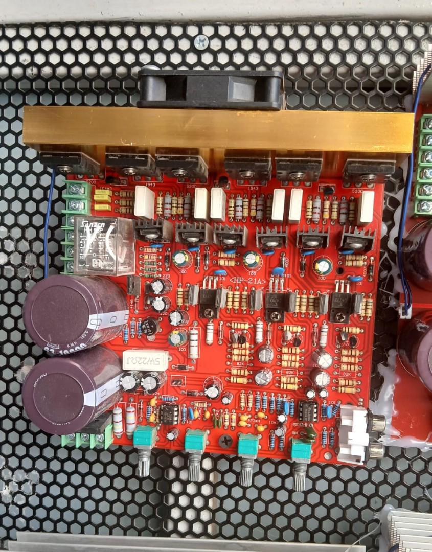 2.1CH Amplifier relay board red Amplifier board with relay 2500 watts relay amplifier Hifi stereo amp