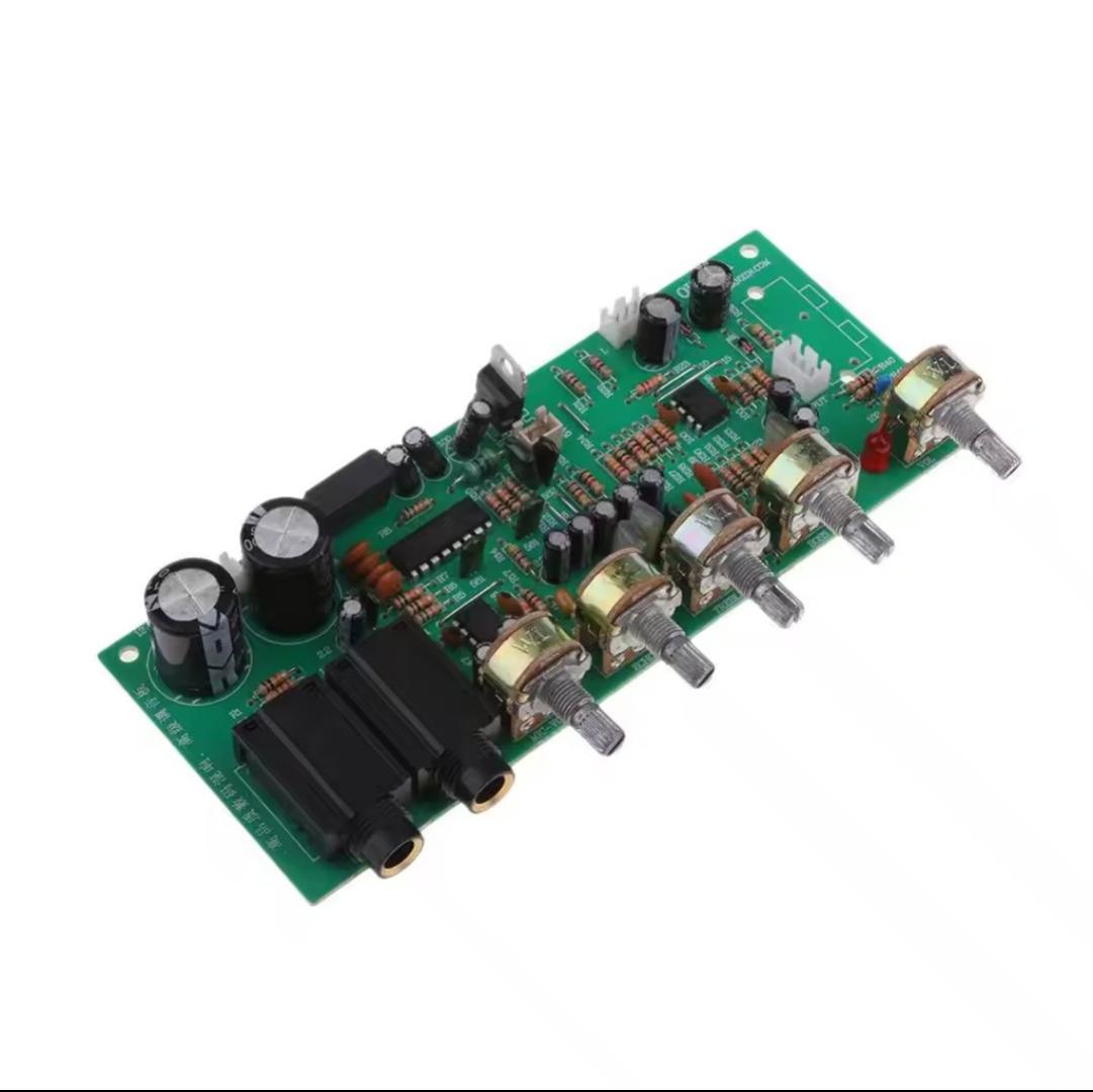 AC 12V OK399 Digital Microphone Audio Amplifier Board Karaoke Plate Reverb Preamplifier Promote tone board