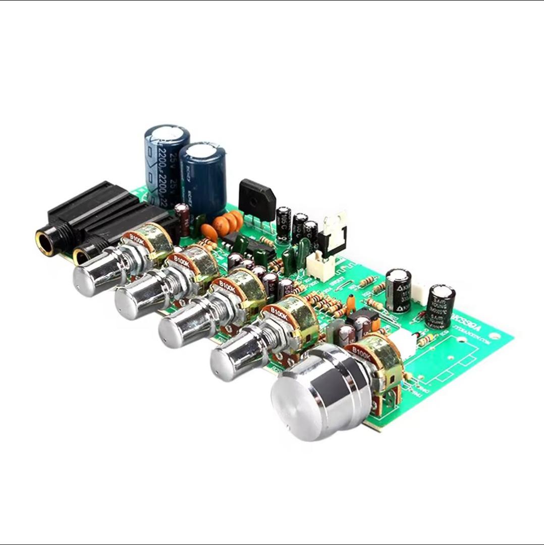 AC 12V OK399 Digital Microphone Audio Amplifier Board Karaoke Plate Reverb Preamplifier Promote tone board