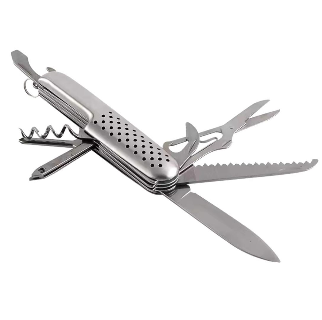 14 in 1 stainless steel tactical Pocket knife foldable pen knife multipurpose hand tool