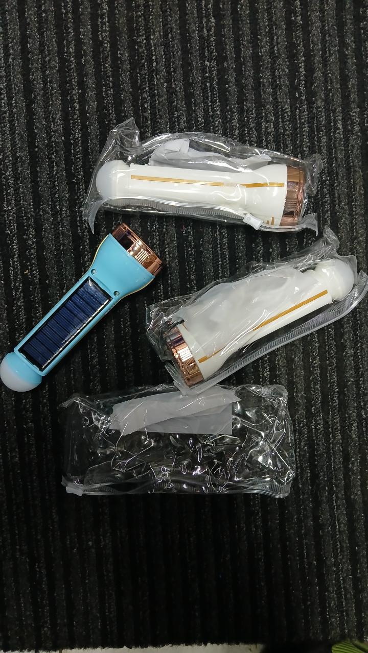 Solar & USB Rechargeable Torch – Dual Light, Long-Lasting pocket torch