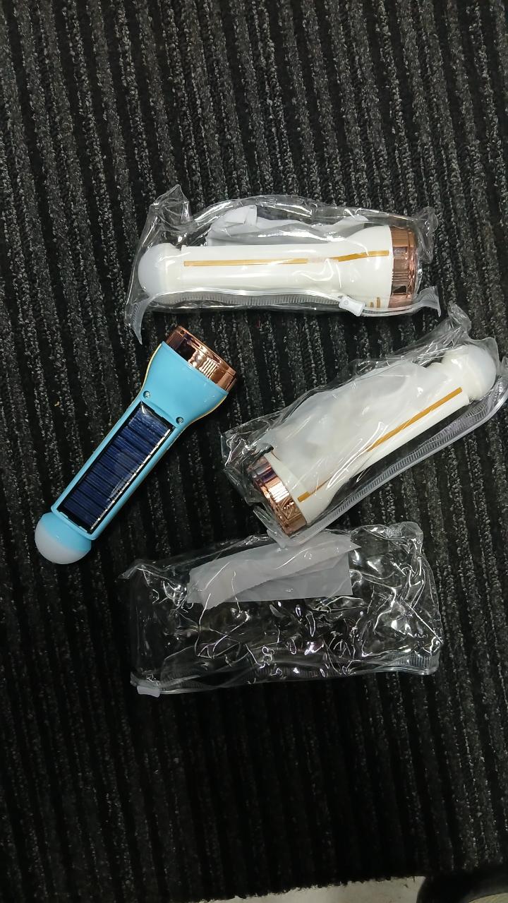 Solar & USB Rechargeable Torch – Dual Light, Long-Lasting pocket torch