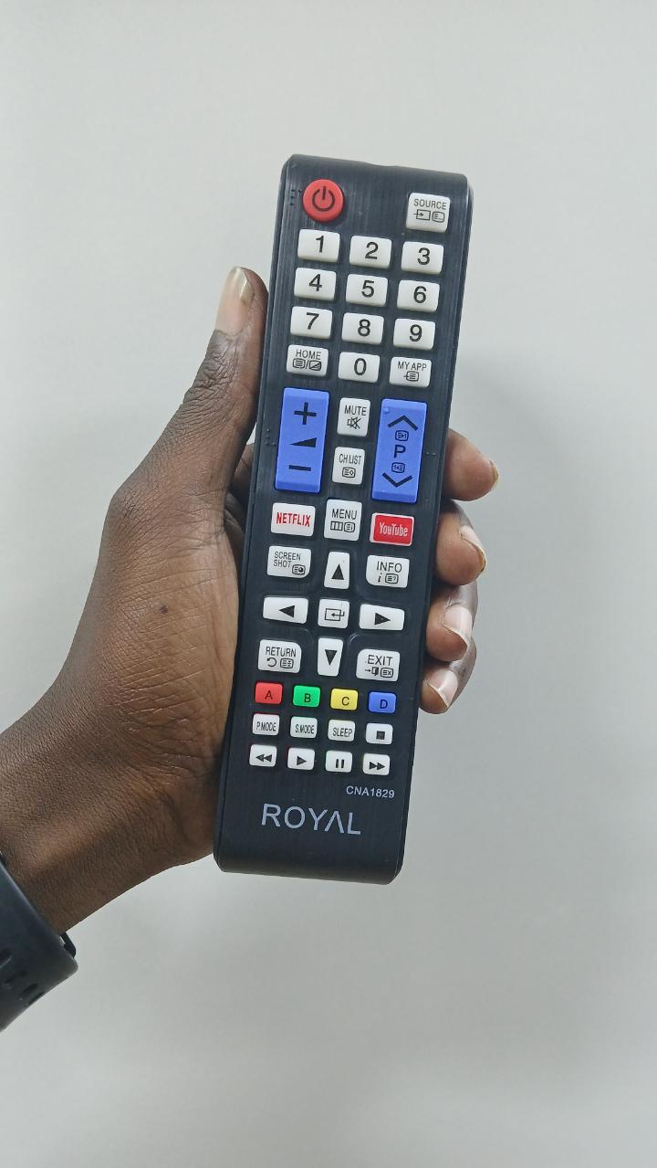 Original Royal smart tv remote control Android tv + Free Batteries