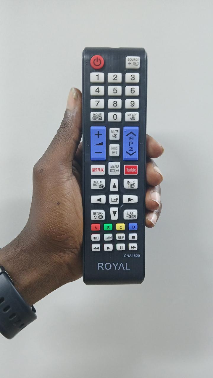 Original Royal smart tv remote control Android tv + Free Batteries