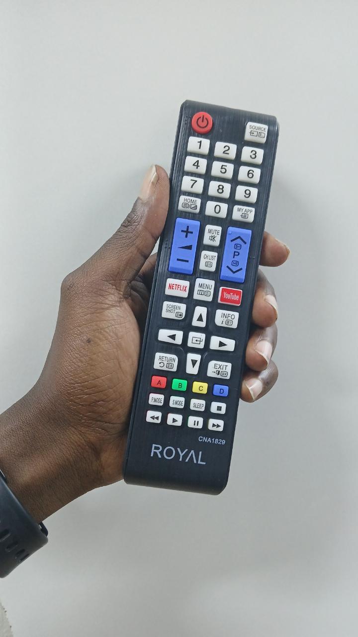 Original Royal smart tv remote control Android tv + Free Batteries