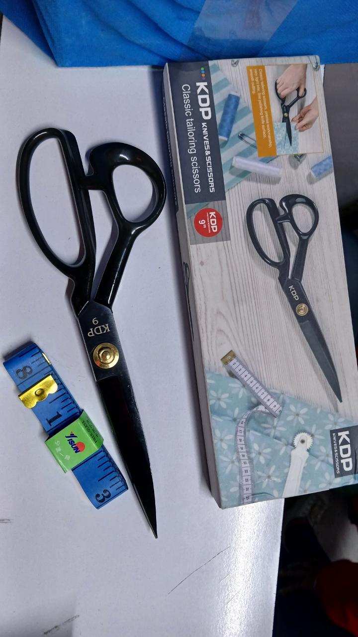 OFFER ! KDP Classic Tailoring scissors 9 inches + Free Tailoring tape 1.5metres long
