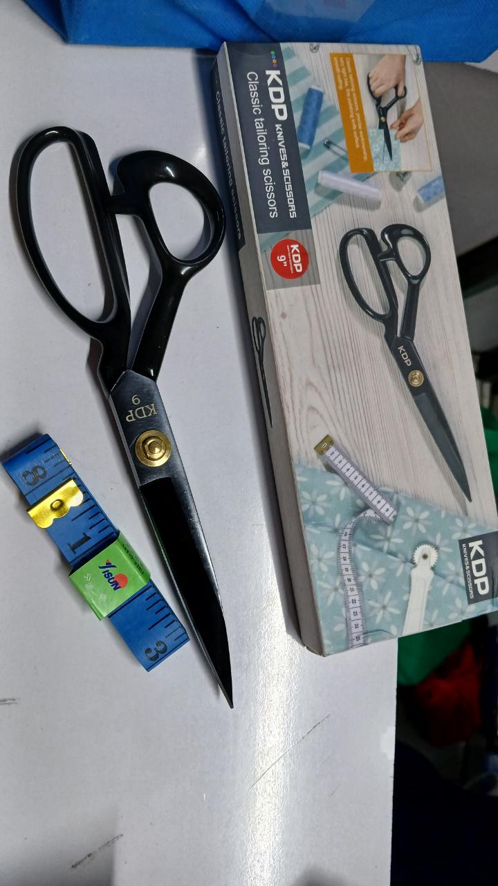 OFFER ! KDP Classic Tailoring scissors 9 inches + Free Tailoring tape 1.5metres long