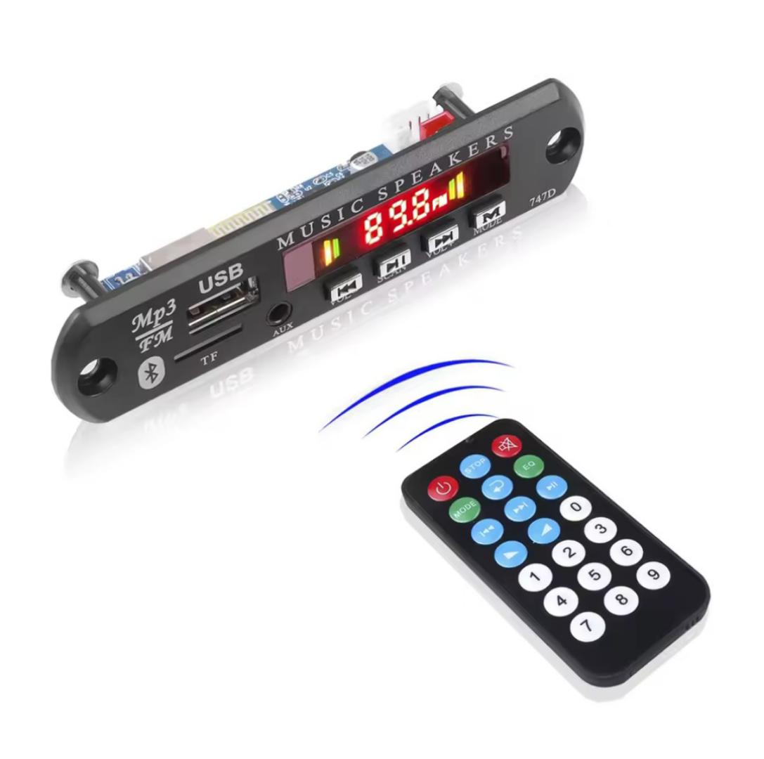 Decoding Card, MP3 Decoder Card Audio Music Bluetooth 5.0 Car Music MP3 Decoder Audio Modules Support AUX, FM, USB, TF FM radio amplifier face
