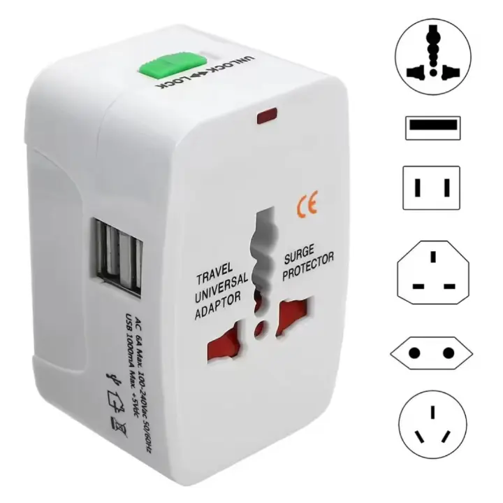 Travel adapter socket multi plug Ac portable socket plug universal adapter ac 220-250V