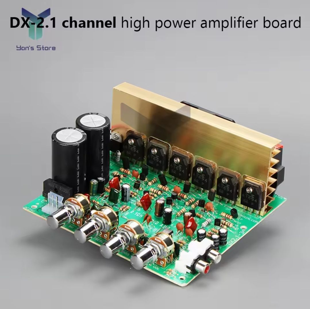 2.1CH amplifier board DX-2.1 Large Power Audio Amplifier Board AC 18-24V High Power Subwoofer 3×80W Dual Channel Output Sound amplifier Machine green Board