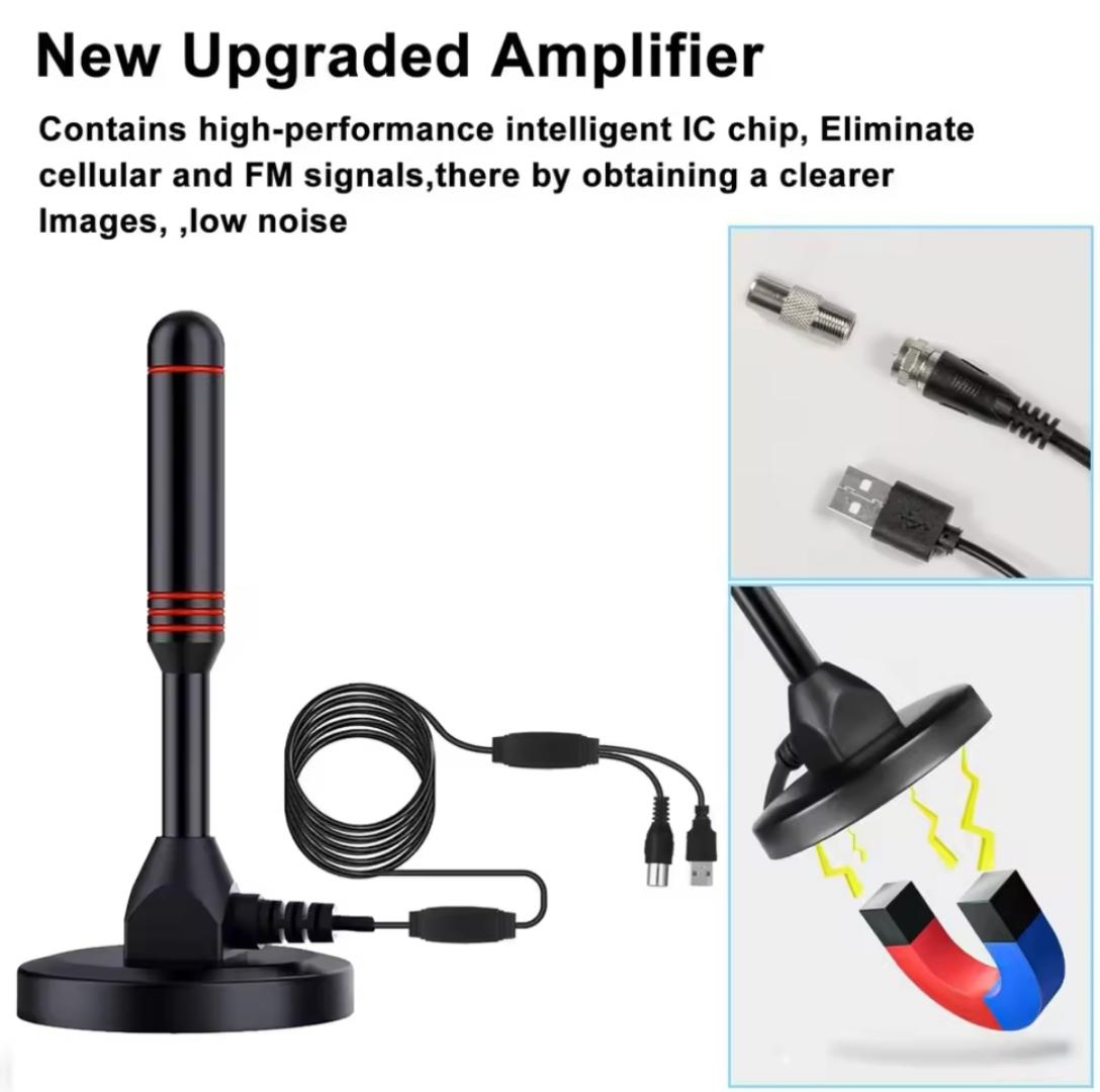 TV Antenna Indoor Antenna for Digital tv / Smart TV for Long Range Reception and All Smart TVs HD Digital Antenna with Amplifier Signal Booster for Local Channels Support 4K 1080p-2025 Upgrade antenna